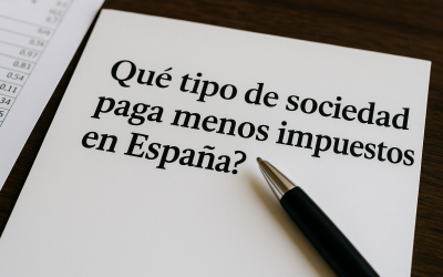 ¿Qué tipo de sociedad paga menos impuestos en España?
